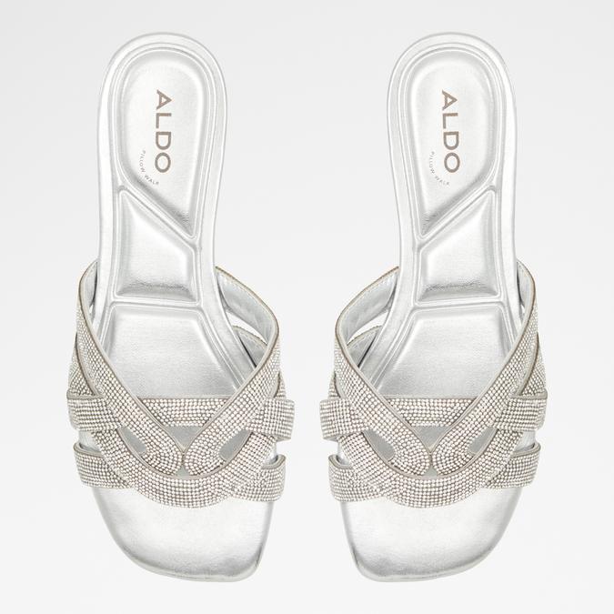 Corally Women's Silver Flat Sandals image number 1