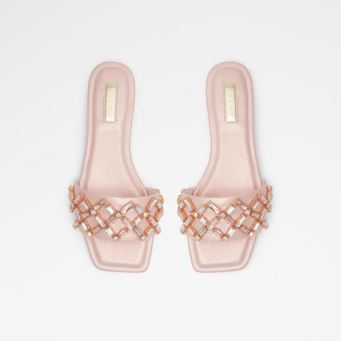 Boasa Women's Light Pink Flat Sandals