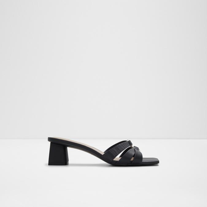 Accasi Women's Black Block Heel Sandals