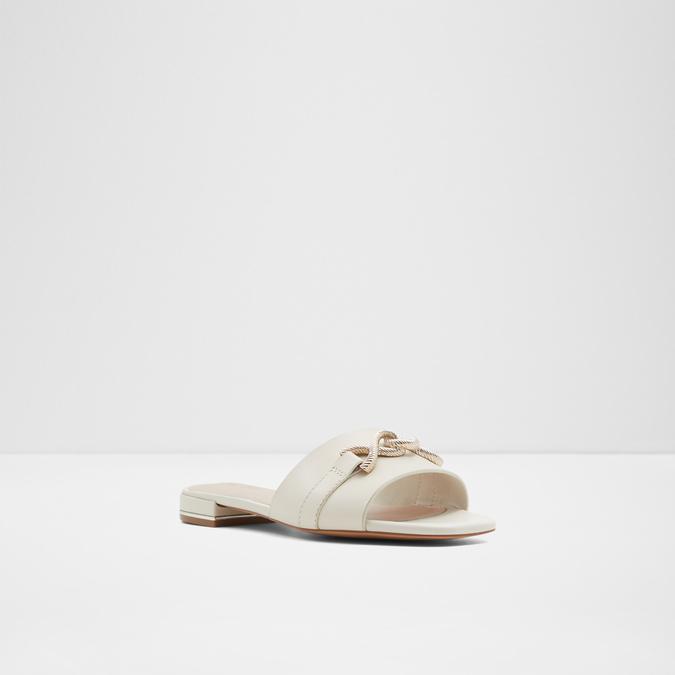 Hayhar Women's White Flat Sandals image number 4