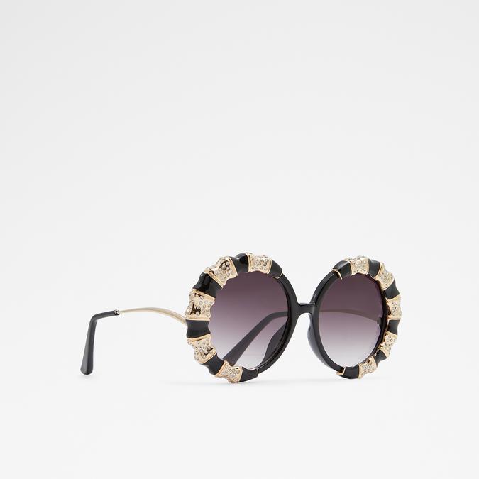 Zeamas Women's Black On Gold Sunglasses