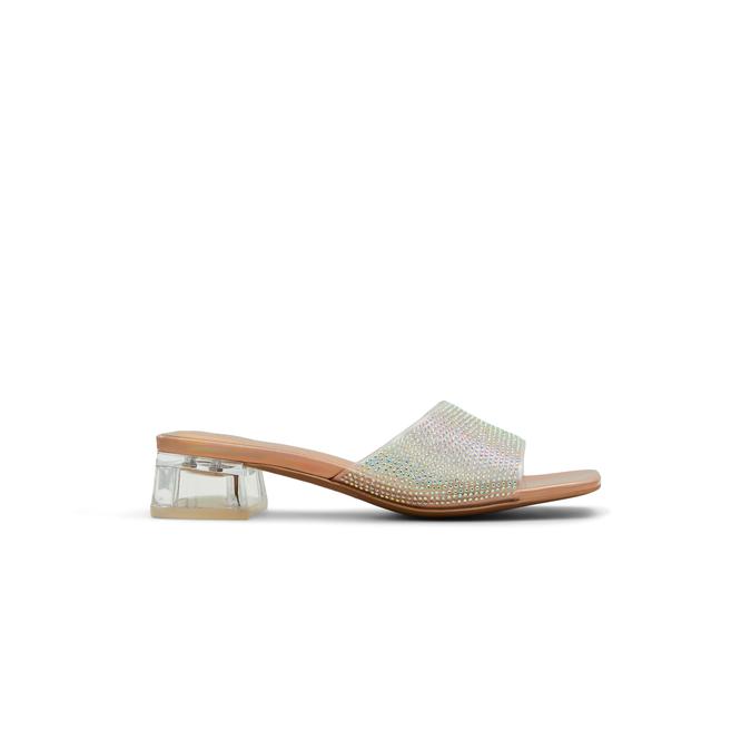 Gold low sales heel sandals
