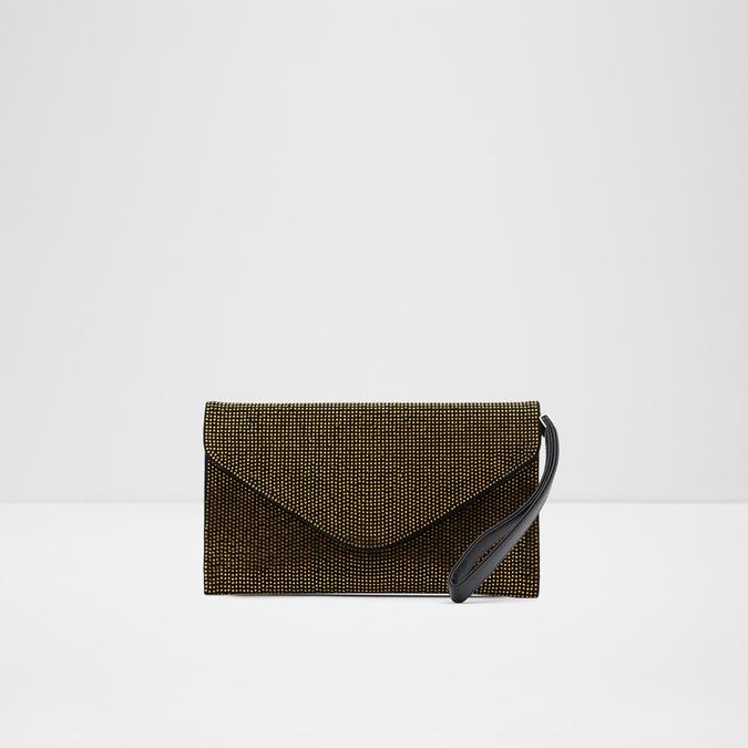 Meayll Women's Black On Gold Clutch