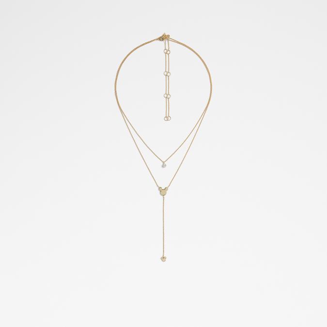 Chain-Mickey Women's Clear On Gold Necklace