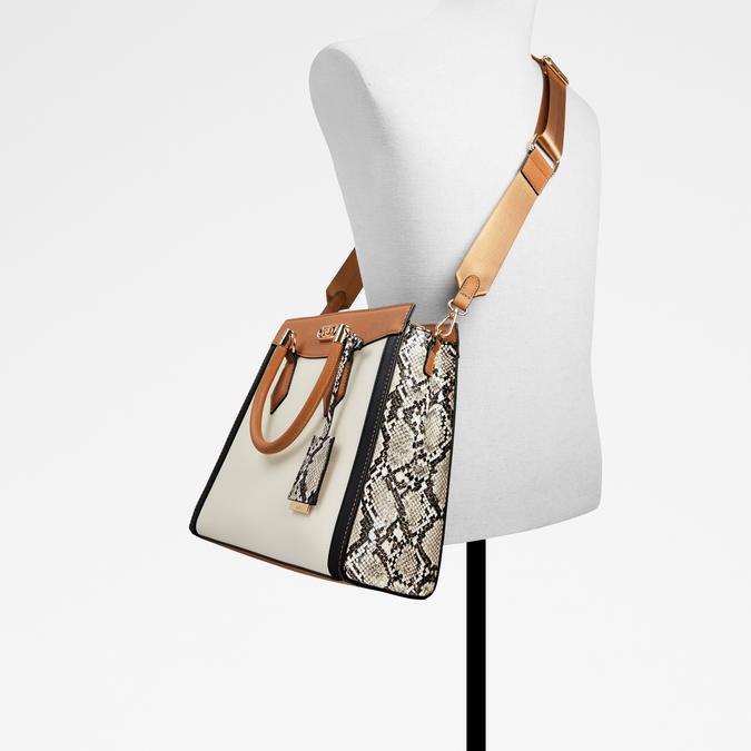 Chenoa Women's Beige Satchel image number 3