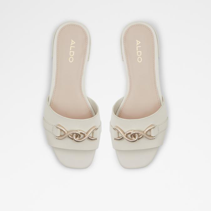 Hayhar Women's White Flat Sandals