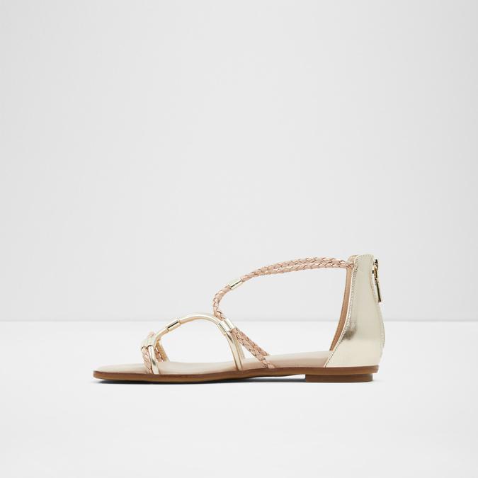 Oceriwenflex Women's Metallic Multi Flat Sandals image number 3