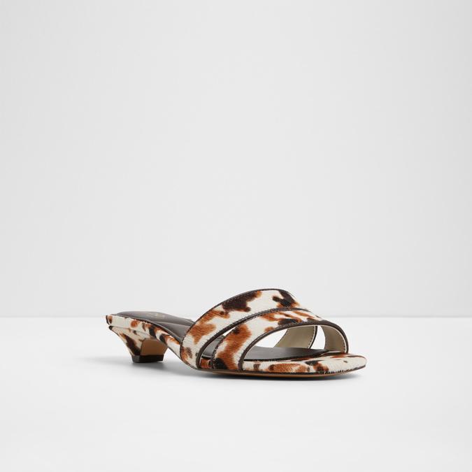 SCARLETTA-IN White/Black Women Block Heel Sandals image number 3