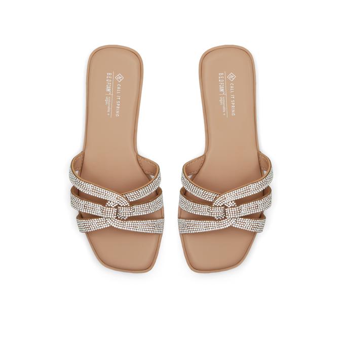 Kindhearted Women's Beige Flatsandals image number 1
