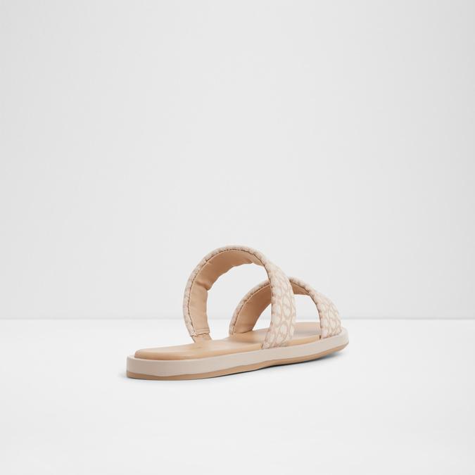 Krios-In Women's Beige Flat Sandals image number 2