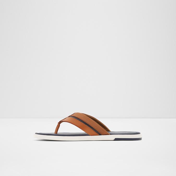 Sordo Men's Cognac Thong Sandals image number 2