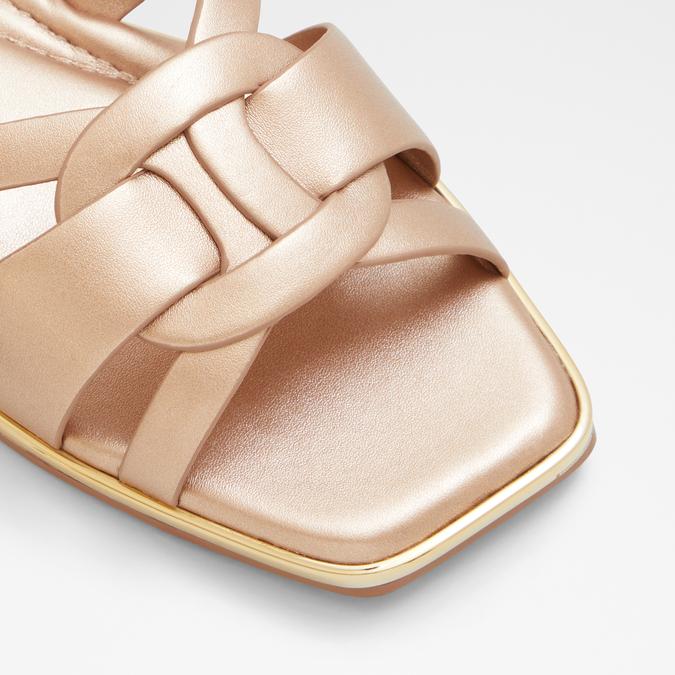 Cadialdan Women's Rose Gold Flat Sandals image number 5