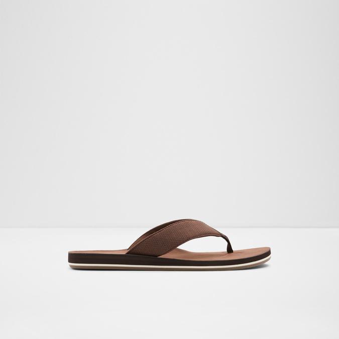 Weallere Men's Dark Brown Thong Sandals image number 0