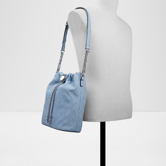Dwayssi Women's Blue Bucket Bag image number 3