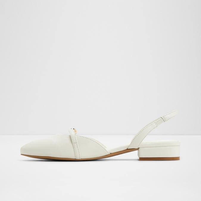 Flintstone-In Women's White Block Heel Shoes image number 3