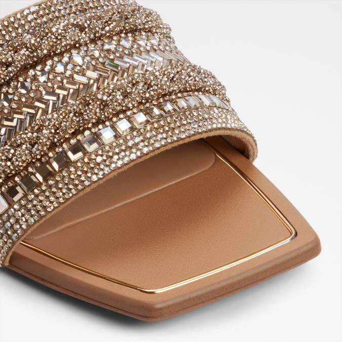 NAVALIA-IN GOLD Women Flat Sandals image number 4