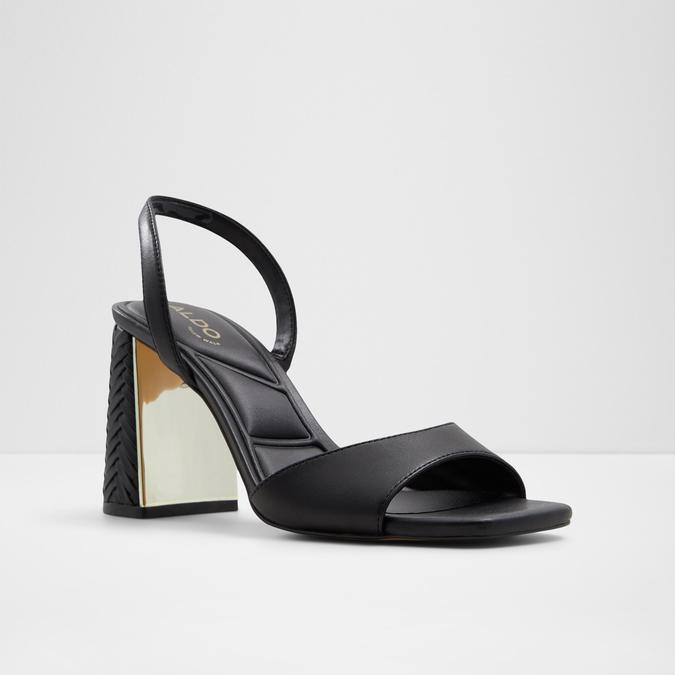 Mirale Women's Black Block heel Sandals image number 5