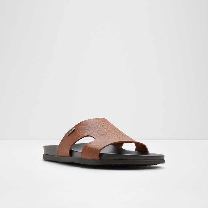 MONDI-INN Brown Men Single Strap Sandals image number 3
