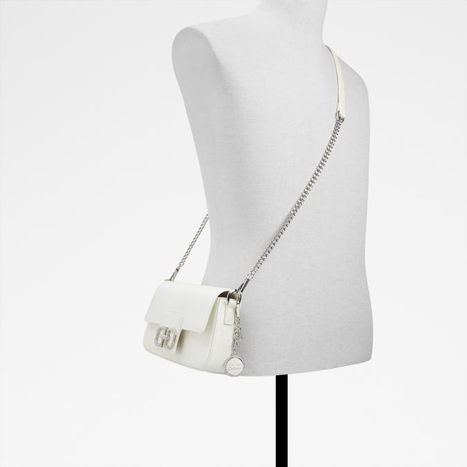 Shadia Women's White Shoulder Bag image number 4