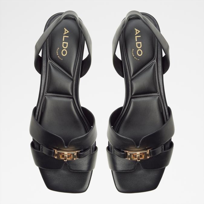 JAVAMINA-IN BLACK Women Block Heel Sandals image number 5