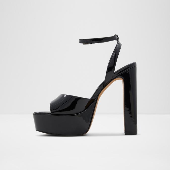 Aneissa Women's Black Block Heel image number 3