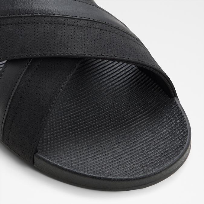 PIETTEA-IN Black Men Cross Strap Sandals image number 4