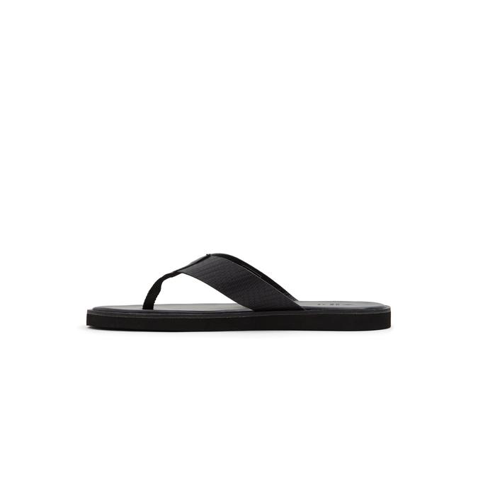 Kaenawen Men's Black Flat Sandals image number 2