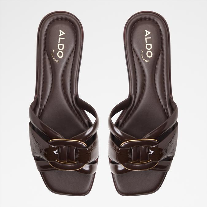 YESENIA-IN DARK BROWN Women Flat Sandals image number 5