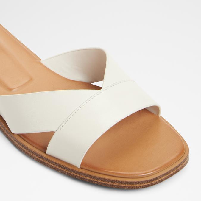 Caria Women's White Flat Sandals image number 5