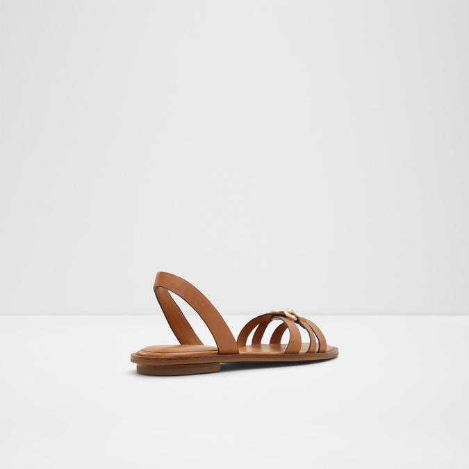 Valamaever Women's Beige Flat Sandals image number 2