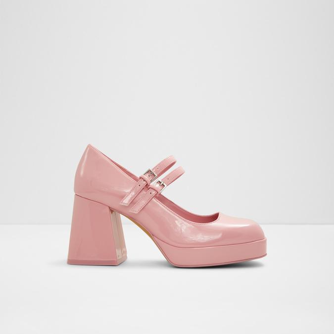 Manda Women's Medium Pink Block Heel Shoes image number 2