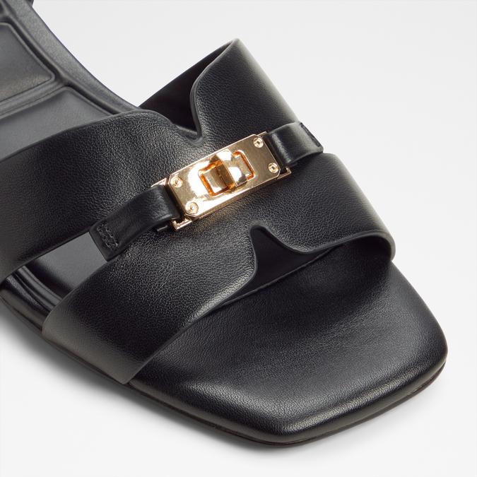 JAVAMINA-IN BLACK Women Block Heel Sandals image number 4