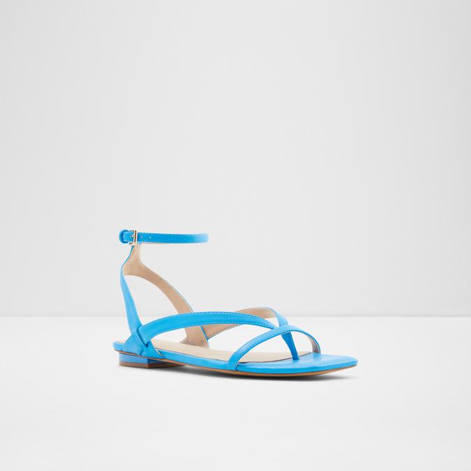 Rhigoni Women's Blue Flat Sandals image number 3