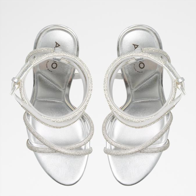 Manaelden-In Women's Silver Dress Sandals image number 1