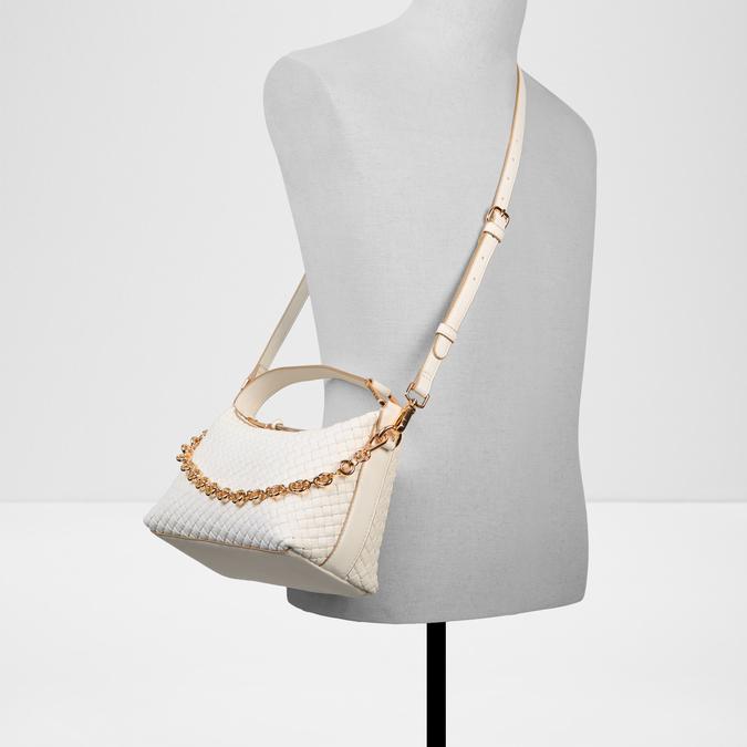 Paxtoni Women's White Shoulder Bag image number 4