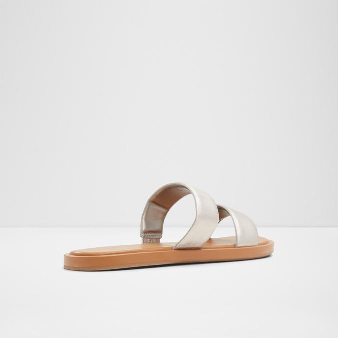 Krios-In Women's Silver Flat Sandals image number 2