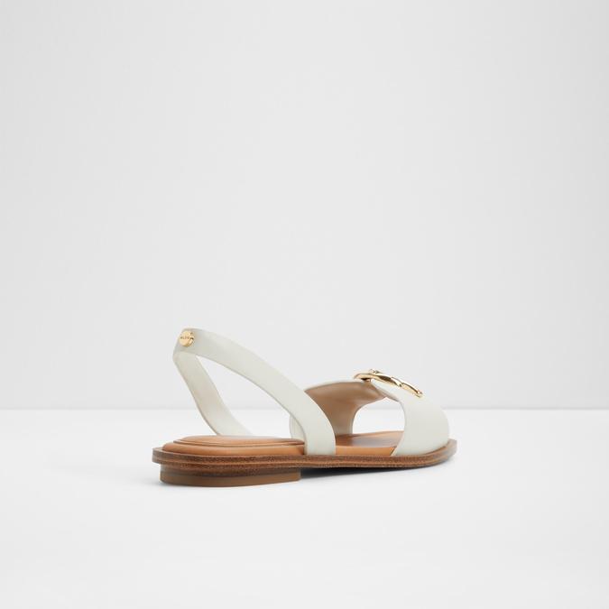 Goassi-In Women's White Flat Sandals image number 2