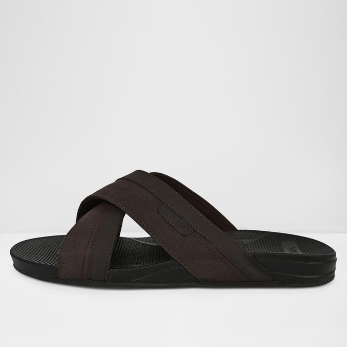 PIETTEA-IN Brown Men Cross Strap Sandals image number 3