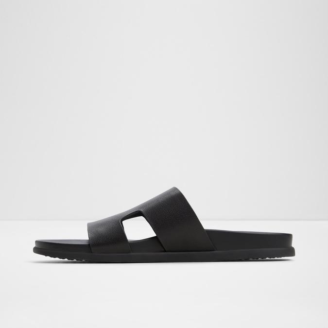 MONDI-INN Black Men Single Strap Sandals image number 2