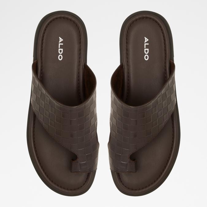 Seif Men's Brown Double Band Sandals