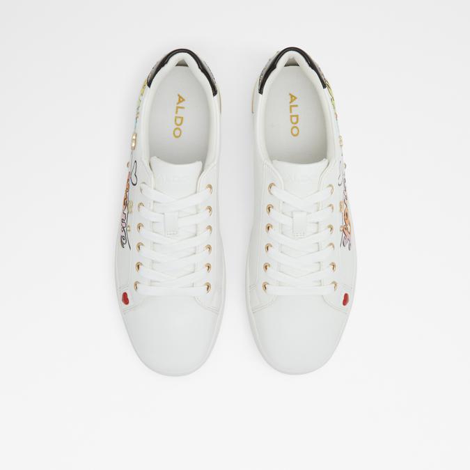 Lovemore Women's White Sneakers image number 1
