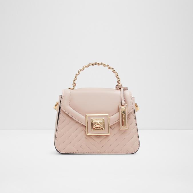 Aldo, Bags, Aldo Pink White And Black Bag With Gold Hardware