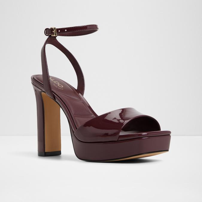 CHICGLEAM-IN Bordo Women Block Heel Sandals image number 3