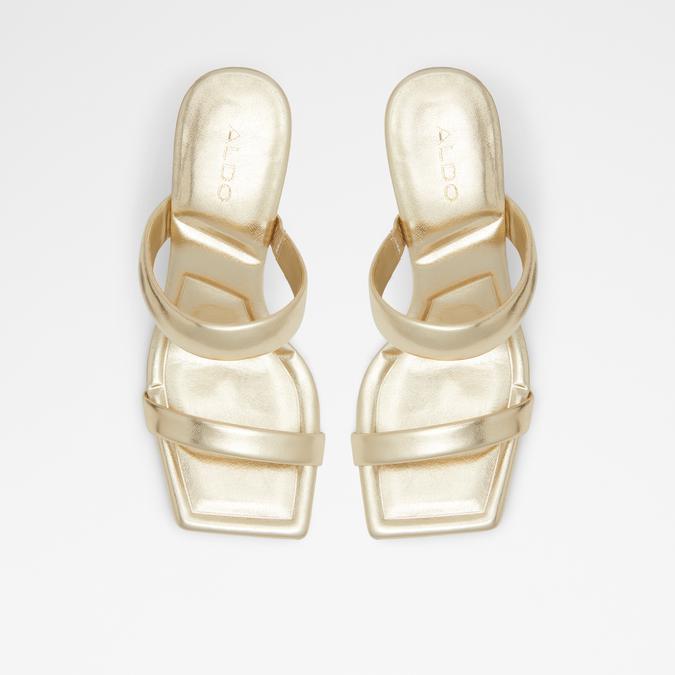 Novelta Women's Gold Dress Sandals image number 1
