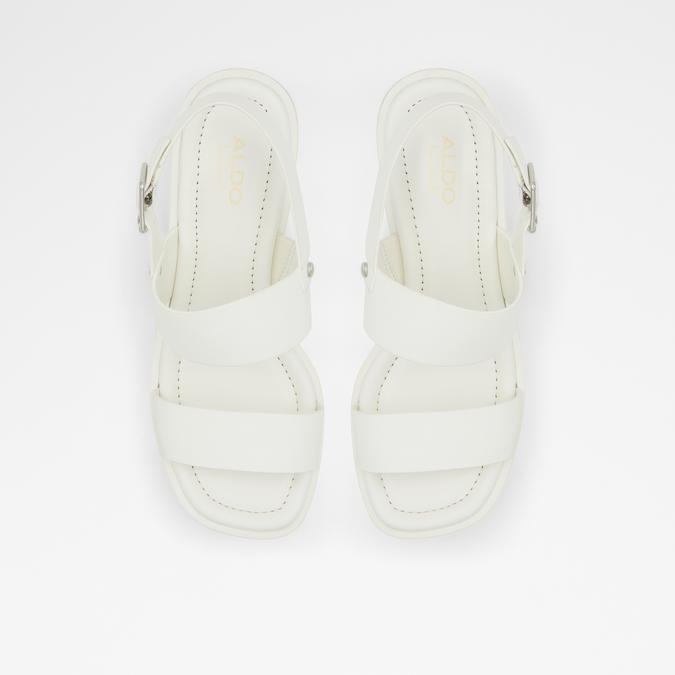 Laurine Women's White Block Heel image number 1