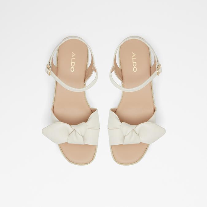 Macrama Women's White Wedges image number 1