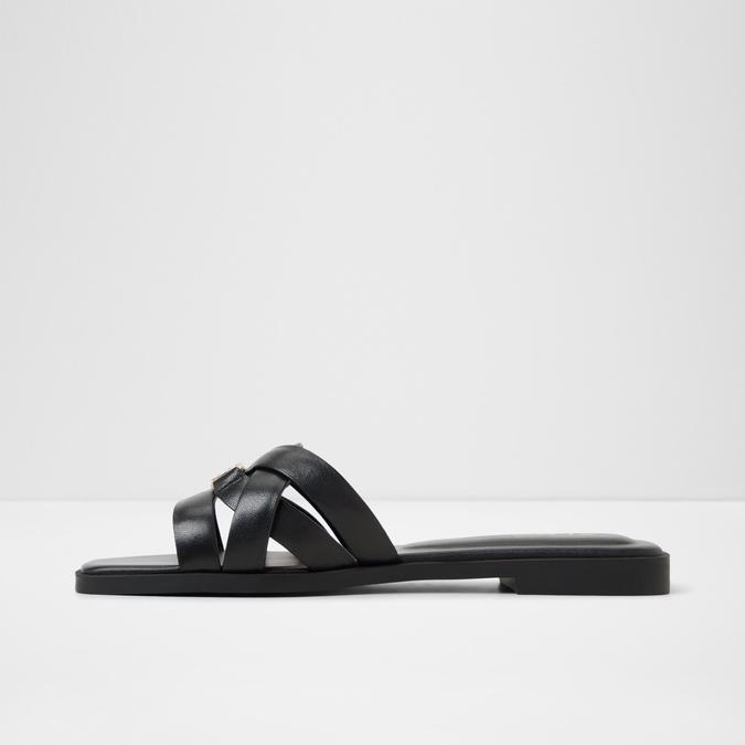 Jennaleriel -In Women's Black Flat Sandals image number 3