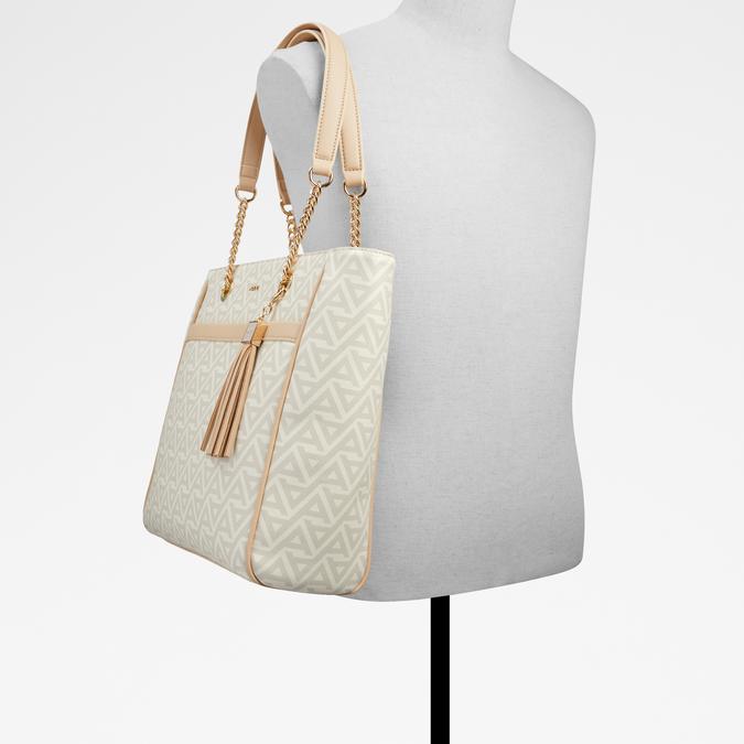 Yuliana Women's Beige Satchel image number 3