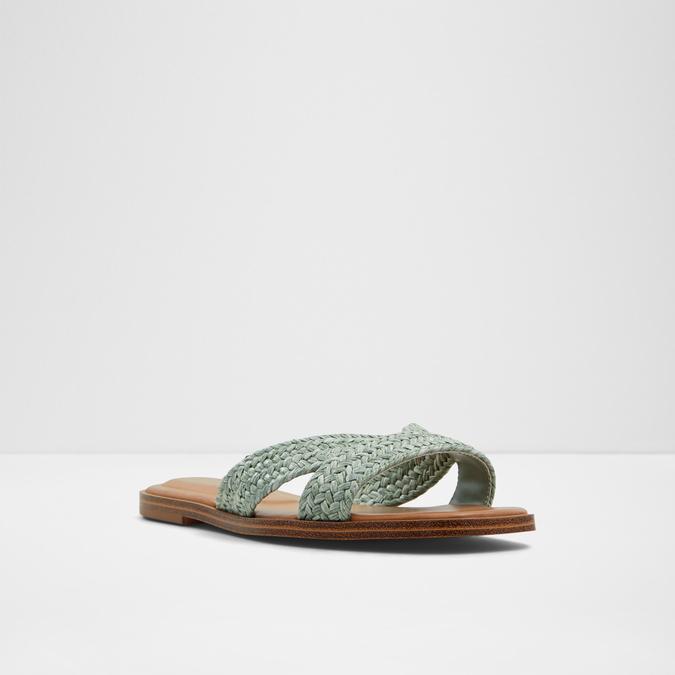 Caria Women's Green Flat Sandals image number 5