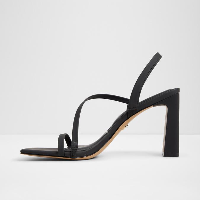 Arize-In Women's Black Block Heel Sandals image number 3